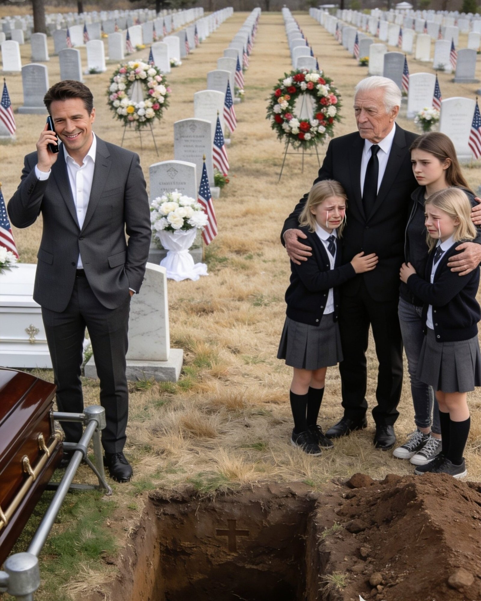 At My Daughter’s Funeral, My Son-in-Law Wanted To Throw My Three Granddaughters To The Orphanage To Remarry, But He Didn’t Know That The Girls Had Already Gathered Quietly The Evidence That Was Going To Destroy Him In Front Of Everyone… 2