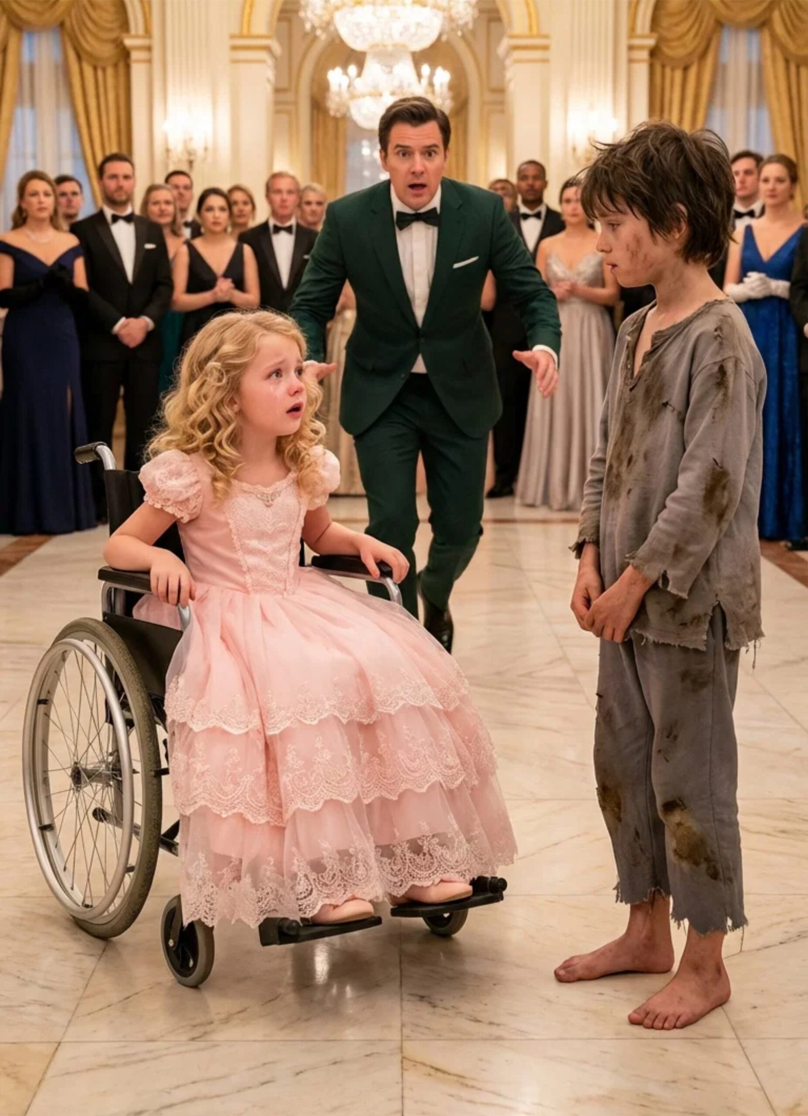 “‘Let Me Dance With Your Daughter… And I’ll Make Her Walk Again,’ Said the Beggar Boy No One Took Seriously—Until One Impossible Moment Changed Everything”