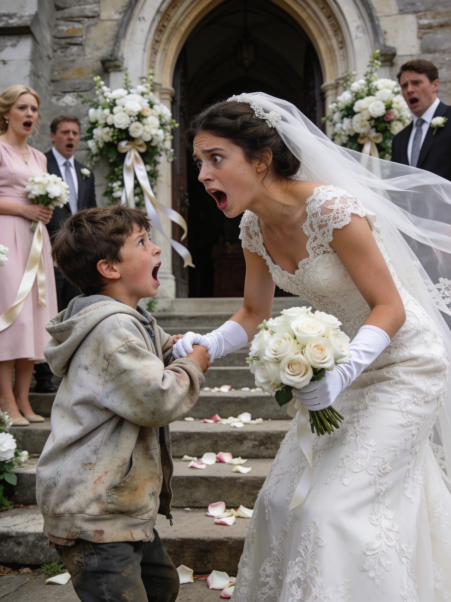 Minutes from our wedding, a little boy on the street grabbed my hand and whispered: “If you get married, you die”: hours later, already in our new house, I saw a message on my husband’s cell phone that left me frozen…