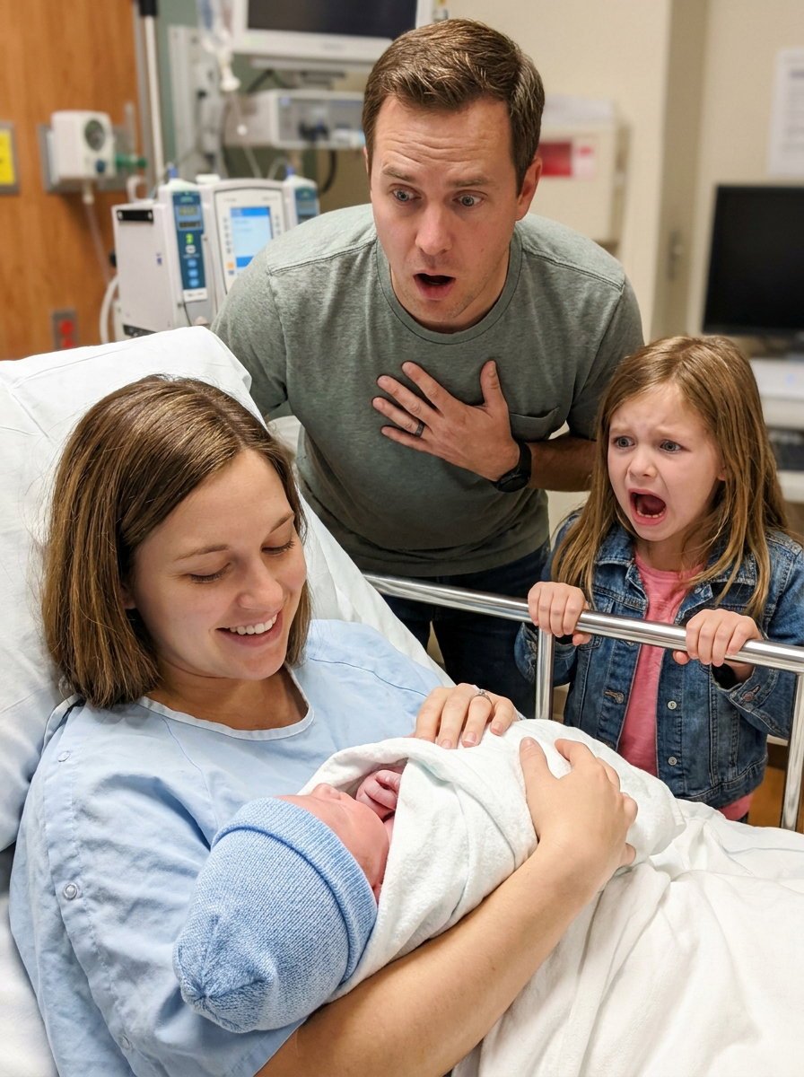 My 12-year-old daughter took one look at my newborn son and screamed, “That’s not my brother!”—Days later, what we found at the hospital left me shaken.