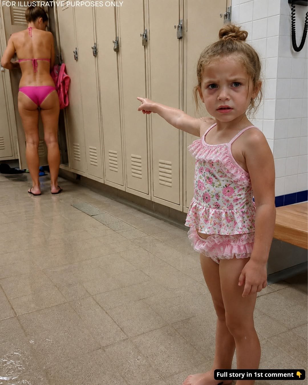 My Five-Year-Old Daughter Pulled on My Arm in the Swimming Pool Changing Room and Whispered, ‘Mommy, We Have to Save Daddy! That Lady Put Him in Her Locker!’
