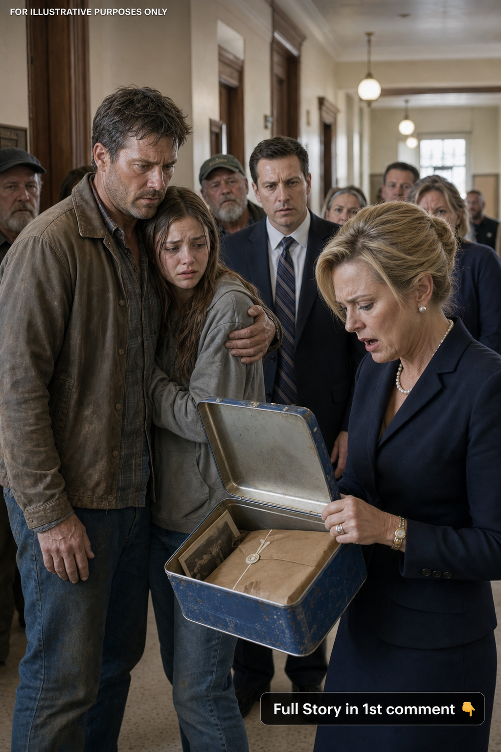The school-board chair called my daughter a liar in front of the entire courthouse—then opened the blue lunchbox my late wife had hidden beneath our floorboards.