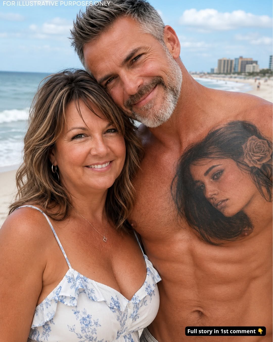 My Husband Had Another Woman Tattooed over His Heart for 20 Years – He Swore She Was Imaginary Until I Found Her
