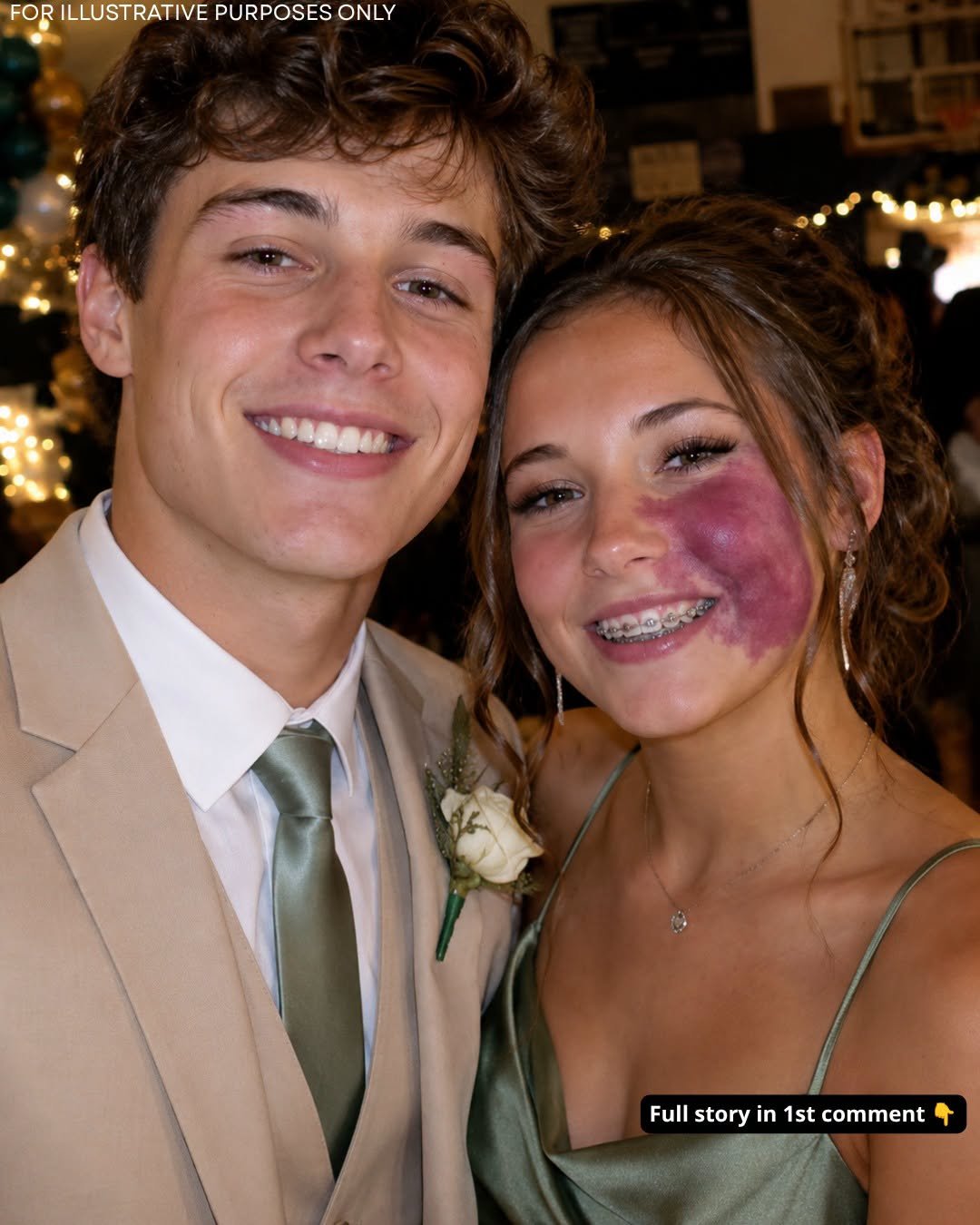 Only One Boy Invited Me to Prom Because Everyone Else Avoided Me for the Birthmark on My Face—The Laughter Stopped When a Police Officer Entered the Gym