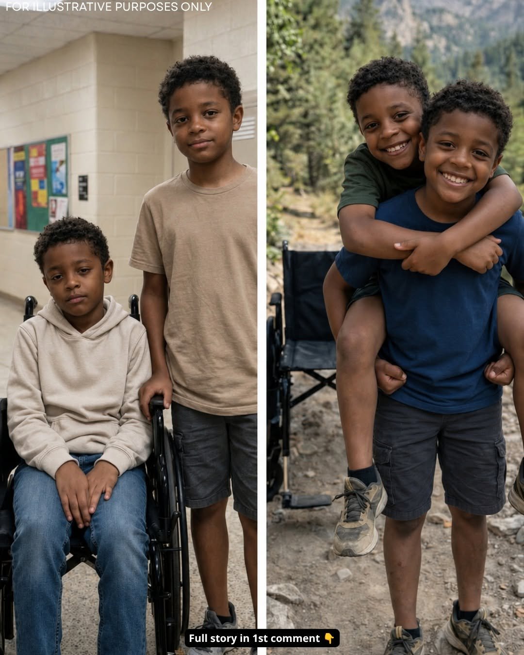 My 12-year-old son carried his wheelchair-bound friend on his back during a camping trip so he wouldn’t feel excluded—then the next day, the principal called me and said, “You need to come to school right away.”