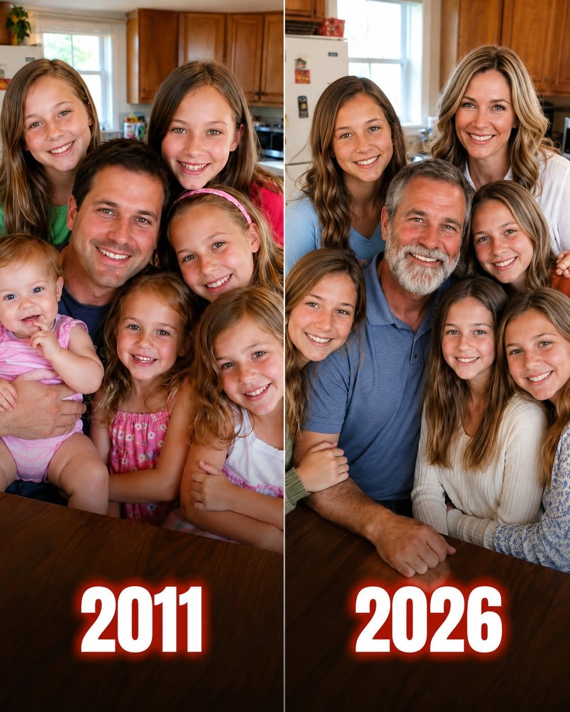 My Wife Abandoned Me and Our 6 Daughters for Her Wealthy Boss – Fifteen Years Later, She Appeared at Our Eldest Daughter’s Wedding, but What Happened Next Left Everyone Stunned