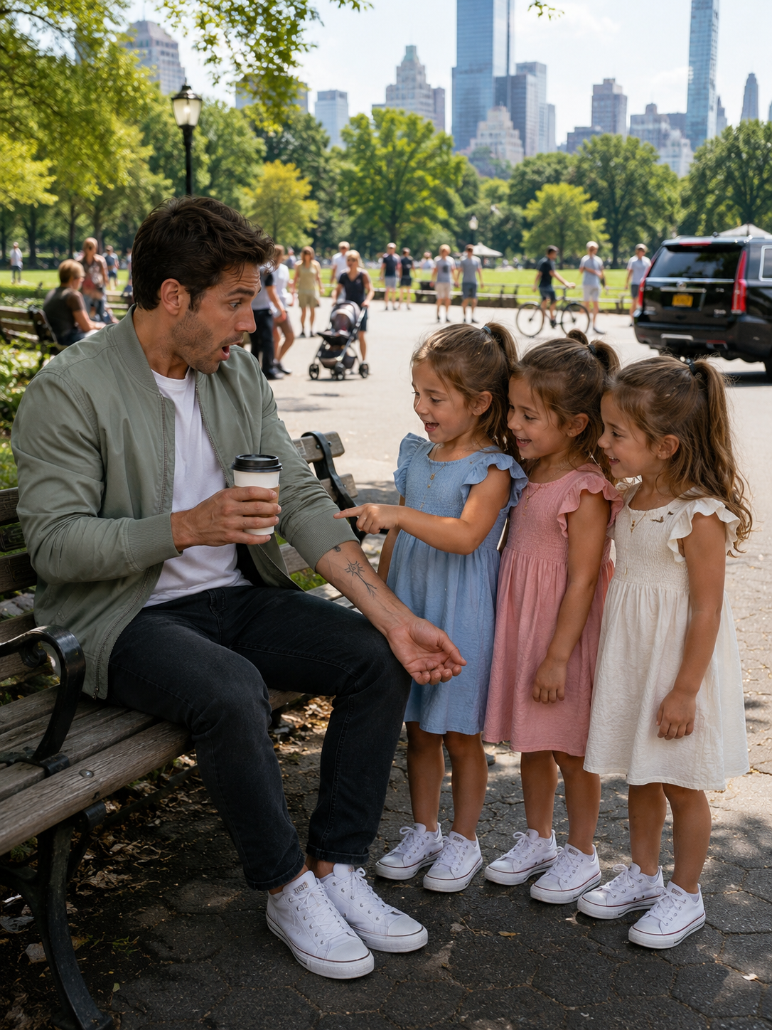 Three Little Girls Stopped Me In Central Park, Pointed At The Tattoo On My Arm, And Said, “Our Mom Has The Exact Same One”… Then Their Last Name Revealed A Seven-Year Secret I Was Never Supposed To Discover