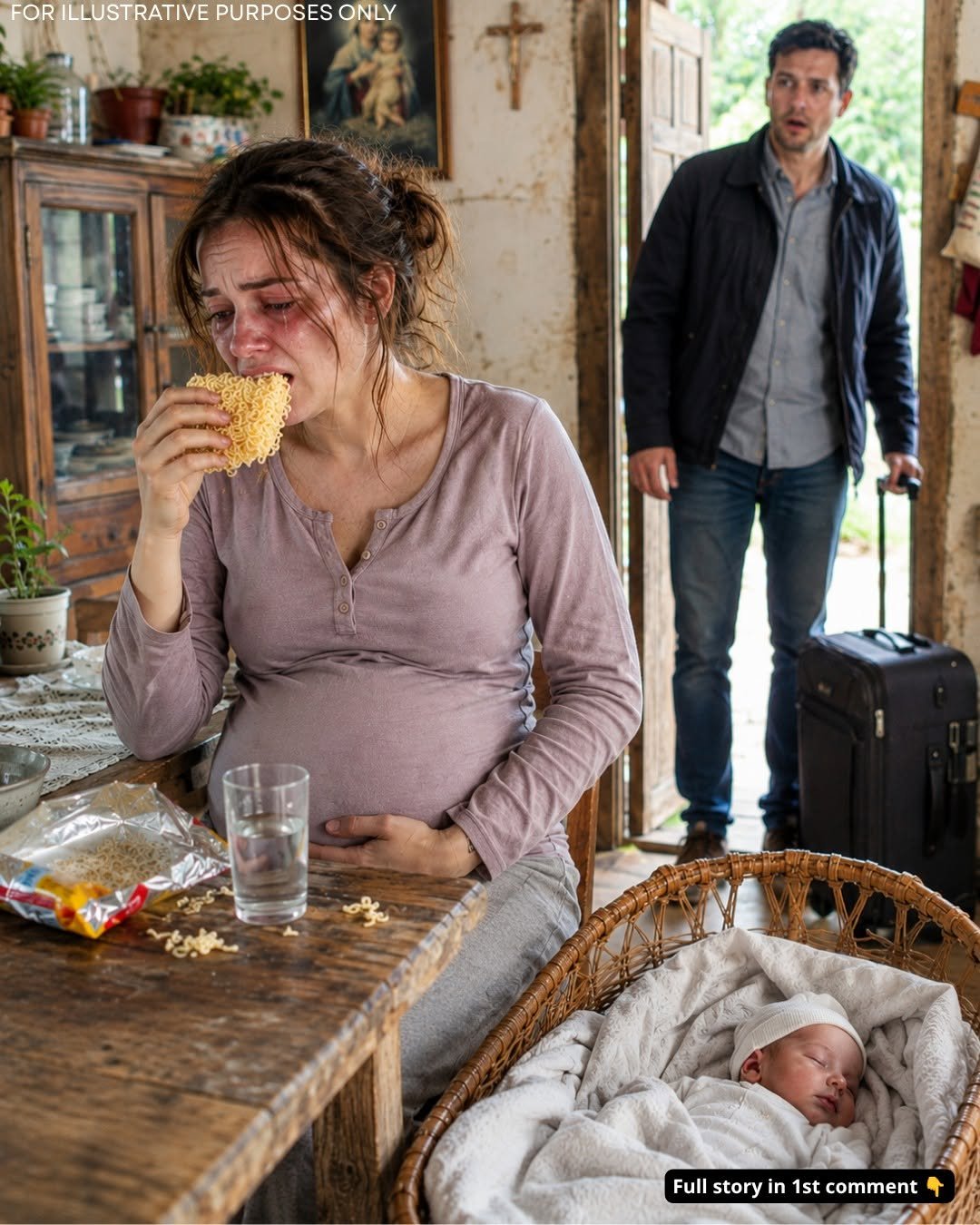 He Returned Home Early to Surprise His Wife and Newborn—Only to Find Her Starving and Alone While His Family Enjoyed a Luxury Getaway Paid for with His Money.