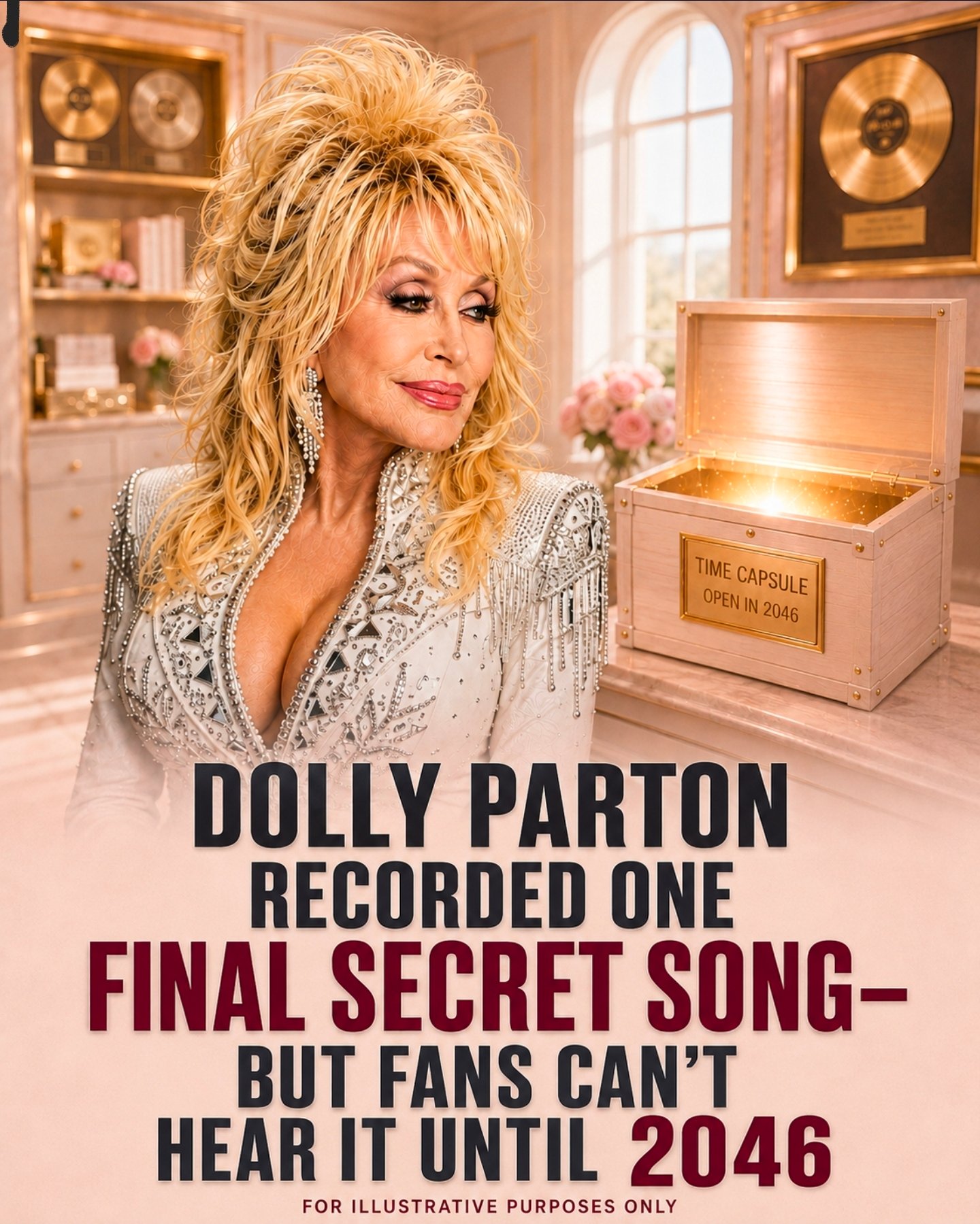 DOLLY PARTON RECORDED ONE FINAL SECRET SONG – BUT FANS CAN’T HEAR IT UNTIL 2046